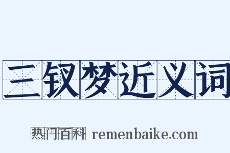 三钗梦近义词是什么意思的图片